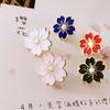 Broche Flor de Cerejeira Japonês Doce Corsage Elegante Camiseta de Verão Decote V Vestido de Manga Curta Nicho Mini Pin