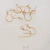 Ganchos de Mola para Orelha Coloridos Preserváveis em Ouro 14K para Brincos DIY Artesanais de Luxo Leve, Acessórios Básicos para Fabricação de Joias, Materiais de Gancho de Orelha Dourado e Prateado