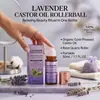 Rodillo de Cuarzo Lavanda Aceite de Ricino Cuidado de la Piel Hidratante y Suavizante Portátil Masaje Diario Cuidado Corporal Nutritivo