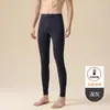 Pantalones cálidos ultra delgados sin costuras de invierno para hombre, pantalones finos de capa base embellecedores de la piel, máscara invisible, pantalones de capa base de otoño talla grande