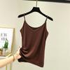 Camiseta interior de cuello en V para mujer, de modal, de primavera y verano, con base entallada, a juego con todos los colores, fina, talla grande