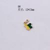 Diy coreano jóias acessórios k ouro gota de óleo liga pequeno pingente pulseira pingente personagem de desenho animado flor de abelha de galinha