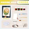 Material para pintura de textura simple DIY arena de cuarzo estéreo pintura al óleo digital playa rosa pintura hecha a mano venta al por mayor