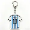 Chaveiro de Souvenir Esportivo para Fã de Futebol da Copa do Mundo de 2026 Pingente Plano de Acrílico