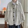 Jaqueta masculina estilo Chanel de outono 22, nova tendência da moda coreana, solta, plus size, casual, simples, para o dia a dia