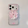 Goma para el pelo creativa estilo coreano con diamantes brillantes, adecuada para funda de teléfono Apple 17 Pro Max, soporte magnético lindo para iPhone 16, 15