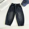 Wind Valley 2026 Inverno Novo Retrô Lavado Jeans Infantil Forrado com Fleece, Calça Longa Estilosa Rasgada para Meninos