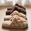 Pantuflas de algodón para interior uso en casa invierno suela suave silenciosas mujer otoño cálidas antideslizantes felpa casa pantuflas de algodón hombre