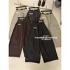 ULOUR/U Pantalones casuales rectos y curvos de estilo coreano, simples, versátiles y adelgazantes para mujer 67190 (con cinturón)