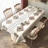 Mantel Estilo Étnico Impermeable y a Prueba de Aceite Sin Lavado Nuevo Modelo 2026 Lujo Ligero Gama Alta Mesa de Café Grosor Espesor Mesa de Comedor Mantel