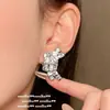 Conjunto de Jantar Joia Cadarço Laço Gota d'Água Strass Colar Floco de Neve Designer Gota d'Água Pedras Preciosas Brincos