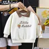 Moletom Gola Polo Infantil Feminino Tamanhos Médio e Grande Primavera & Outono Novo Estilo Preppy Tops Casuais