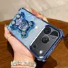 Adecuado para funda de teléfono con airbag para iPhone 17 Pro Max, diseño de oso violento con arena líquida, cubierta protectora anti-caídas en las cuatro esquinas para iPhone 16/15