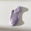 Calcetines de Barco de Hilo de Boca Baja Delgados de Verano para Mujer de Corte Bajo Simples para Estudiante Deportes Antideslizantes Invisibles Delgados de Algodón
