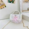 Nuevo bolso cuadrado pequeño para niños, estilo occidental, bolso de princesa, bolso de mensajero con cadena para niñas, bolso de hombro para niños, venta al por mayor