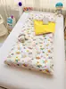 Bolsa de siesta de algodón puro extraíble para estudiantes de primaria para niños en otoño e invierno Forrada de forro polar grueso para guardería y escuela para todas las estaciones