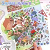 32.0 Versión Grande de Pegatinas de Paisaje, Pegatinas de Escena Miniatura Estéreo 3D, Pegatinas Apilables para Diario, Pegatinas DIY