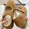 Zapatos Mary Jane de Suela Gruesa para Aumentar Altura con Borrego para Mujer, Otoño e Invierno 2024, Zapatos Peludos Casuales con Velcro