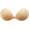 Almofadas de Silicone Finas e Redondas para Seios para Reunir e Levantar Seios Pequenos, Tornando-os Aparentemente Maiores, Roupa Íntima Respirável Sem Alças para Vestido de Noiva com Gel de Silicone