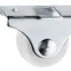 Rueda para muebles recta de 1 pulgada 1.25 pulgadas 1.5 pulgadas Rueda para cajón estantería Rueda pequeña para cama de nailon PA blanco Rueda giratoria