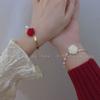 Pulsera Mariposa Rosa Nueva 2022 Diseño Nicho para Mujer Lujo Ligero Costuras de Perlas Pulsera de Novia Joyería