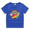 Nova Roupa Infantil 2023 Camiseta de Manga Curta de Verão Infantil Meninos e Meninas Camiseta Básica de Algodão Camiseta de Meia-manga para Bebê Top Infantil
