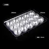 Bandeja de plástico transparente espessada de tamanho médio para bolinhos, embalagem para yuanxiao, bandeja de bolinhos, atacado