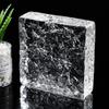 Ladrillo de vidrio súper blanco ladrillo de cristal ladrillo transparente pared divisoria cuadrada baño red net arte sólido doble cara ladrillo de hielo