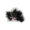 Accesorios Hanfu Antiguos Cristal Perla Forma de Mariposa Tocado de Plumas DIY Hecho a Mano Trenzado con Cuentas Horquilla Material