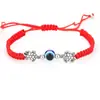 Pulseiras Populares Europeias e Americanas Transfronteiriças Olho de Palma Tecidas à Mão com Fio Vermelho para Casal Pulseira Olho do Diabo Joias Masculinas e Femininas