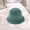 Gorro Peludo para Mujer, Sombrero de Pescador de Moda Otoño e Invierno, Estilo Hepburn Japonés, Gorro de Invierno para Niñas, Modelo de Invierno a la Moda