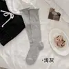 Meias de Malha Respiráveis Finas Vazadas para o Verão, Slimming Versátil Estilo Ballet Jk para Meninas, Meias Longas Arredondadas