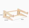 Soporte Simple para Laptop Madera Maciza Almacenamiento de Escritorio Soporte de Refrigeración para Computadora Escritorio de Oficina Elevador de Computadora para Estudiante Estante de Almacenamiento