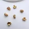 Contas Espaçadoras de Zircônia Banhadas a Cobre que Preservam a Cor Espaçadoras Artesanais DIY Material para Colar Pulseira Joias Acessórios