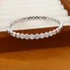 Pulseira geométrica poligonal redonda de zircônia, simples e elegante, joia de nicho de luxo leve de alta qualidade