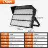Holofote LED de Alta Potência Transfronteiriço para Exterior Quadrado Dock Holofote Potência Total Alto Brilho 1200W Luz de Projeção