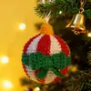 Nuevo producto transfronterizo: Adornos de bola de Navidad hechos a mano a crochet, decoraciones para fiestas navideñas, regalos creativos, artículos de decoración para el hogar