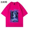 Camiseta de algodón holgada de verano de manga corta para hombre, marca de moda de comercio exterior de eBay transfronterizo, camiseta lavada para hombre, venta al por mayor