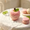 Manzana de helado simulada con textura creativa, juguete de comida en miniatura, adorno de escritorio, colgante para llavero, accesorio de bricolaje