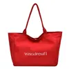 Bolsa Tote Transfronteriza Casual para Viajes Diarios para Mujer, Nueva Bolsa de Hombro de Lona de Gran Capacidad para Estudiantes, Bolso de Mano Simple para Compras