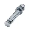 Parafusos de expansão sextavados de aço carbono, zincados em azul e branco, com parafusos de expansão internos, M6-M20, parafusos de expansão sextavados de alta resistência