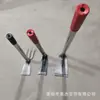 Azada Pequeña de Acero Inoxidable para Plantar Flores, Rastrillo Desmalezador para Cultivar Verduras, Pesca, Aflojar la Tierra, Azada Pequeña Multifuncional de Acero para Jardinería