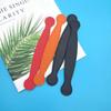 Asa de cuero PU negra al por mayor de fábrica con asa para caja de regalo, asa de cuero para equipaje, asa de cuero para accesorios, asa de embalaje