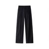 Fondo Blanco Plano Tridimensional Dopamina Seda de Hielo Drapeado Pantalones Lazy Yamamoto para Hombre Pantalones de Pierna Ancha hasta el Piso Kz051P30