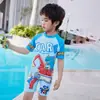 Maiô Cartoon Infantil 2025 Novo Estilo Pequeno e Médio Infantil Bebê Menino Recém-Nascido Peça Única Proteção Solar Roupa de Banho Menino Aliexpress