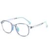 Luz plana de espejo para niños anti luz azul nuevo sin alimentación marco grande marco suave gafas TR90 fabricantes al por mayor espejo cruzado 2290