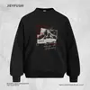 Sudadera con capucha holgada para hombre, marca americana de tendencia, para primavera/otoño, con estampado de letras y bolsillos