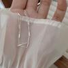 Pulsera de Plata Esterlina S925 para Mujer, Moderna, Simple, de Cadena de Doble Capa de una Sola Palabra, Estilo Mori, Artística, Combinable con todo, Joyería de Mano Ajustable