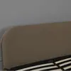 Fábrica de comercio exterior cama neumática de paquete blando curvada color café, cama de almacenamiento de gran capacidad con elevación hidráulica, personalizable para comercio transfronterizo