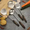 Pala para Cocinar de Acero Inoxidable 304 Engrosada, Espátula, Espátula para Freír, Cuchara para Sopa, Colador, Juego de Utensilios de Cocina para el Hogar, Chef